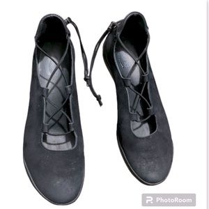 Arche France Made Suede Straps Ankle Wrap Loafers Size 8